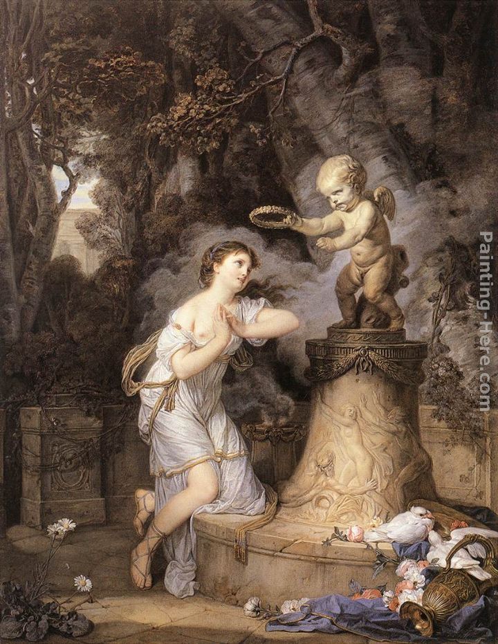 Votive Offering to Cupid painting - Jean Baptiste Greuze Votive Offering to Cupid art painting